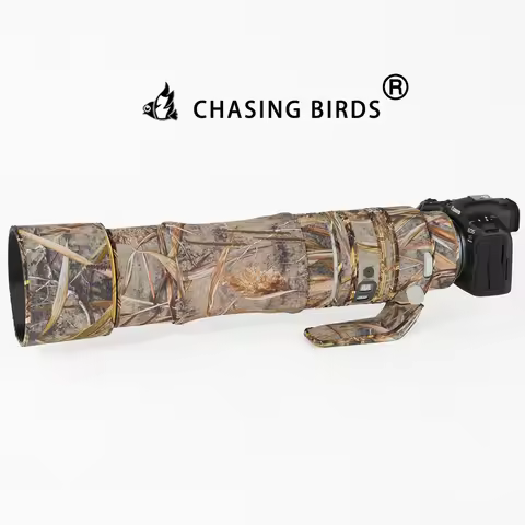 CHASING BIRDS camouflage lens coat for CANON RF 200 800 mm F 6.3-9 IS USM elastic waterproof and rai