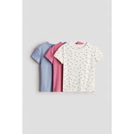H&M(H&M) 3-Piece cotton jersey T-Shirt Set Girls 3-pack tops 1267977_3