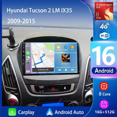 Android 16 Carplay Auto Car Radio Multimedia Player For Hyundai Tucson 2 LM IX35 2009-2015 Autoradio