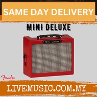 Fender Mini Deluxe Guitar Combo Amplifier, Red