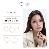 HMK Eyewear Metal Glasses Polygonal Shape Fashionable Slim Light Luxury - KL66025