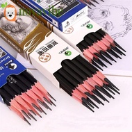 NOVAVIBE 12Pcs Drawing Pencils Black Pencils School Supplies 3B 4B 5B 6B 12B 14B Hard Charcoal Art S