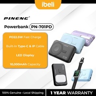 Pineng PN-701PD 10000mAh Powerbank Built-in Cable