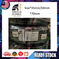 *Cut By Meter* MEGA KABEL 35MM 50MM 70MM Insulated PVC 100% Pure Copper Cable (SIRIM APPROVE)