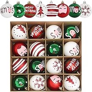 Fiula Christmas Baubles Plastic Set, Christmas Decorations, Christmas Tree Decoration, Christmas Dec