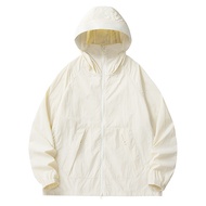 Outdoor Ice Silk UV Protection Jacket Women's Hooded Zipper Jacket Athleisure Jacket