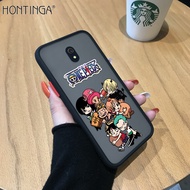 Hontinga เคสโทรศัพท์ Xiaomi Redmi 8A สำหรับ Xiaomi Redmiเคสแข็งป้องกันกล้องเต็มรูปแบบเคสมือถือแบบใสลายอะนิเมะลูฟี่น่ารักสำหรับเด็กผู้ชายและเด็กผู้หญิง