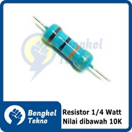 8X Resistor 1/4 Watt 2,2K ohm, 3,3K ohm, 4,7K ohm, 10K ohm
