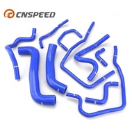 CNSPEED Blue 10 Pcs Silicone Radiator Coolant Hose Silicone hose kit For Subaru Impreza WRX/STi GDB 