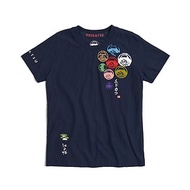江戶勝 日系 七富士山短袖T恤-女裝 (丈青色) #上衣