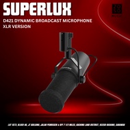 SUPERLUX D421 DYNAMIC BROADCAST MICROPHONE XLR VERSION (SUPERLUX/ DYNAMIC MICROPHONE/ MICROPHONE/ ZO