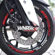 Yamaha Xmax250 Reflective Rim Variation Sticker