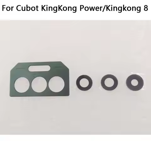 New Original Cubot KingKong Power Kingkong 8 Rear Camera Lens Glass Cover With Decoration Parts For 