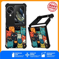 Case Casing Oppo N3 Flip Cat Cutes AA013