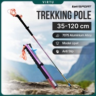 TaffSPORT Folding Hiking Stick Trekking Pole 7075 Aluminum 120cm - 7075