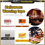 Halloween Decoration Warning Tape Signs Halloween Prop Window Party Danger Warning Line