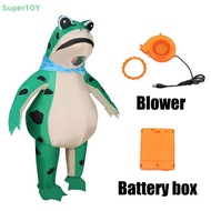SUPERTOY Funny Frog Costume Party Costume Cartoon Character Cosplay Costume Inflatable Costume Frog 