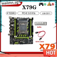 X79G Motherboard+ Cable+Bezel LGA2011 4XDDR3 RECC Slot M.2 NVME PCI-E X16 6XUSB2.0 SATA3.0 Server Ga