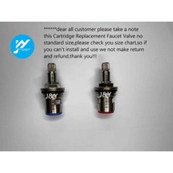 Cartridge Replacement Faucet Valve Quarter Turn 1/4 For Kitchen Tap Big Handle Double Faucet Brass 1