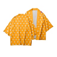 JUBAH HAORI KIMONO ANIME DEMON SLAYER ZENITSU COSPLAY