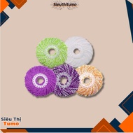 【COMBO 5/10 PCS】 (360 ROTATION ROUND MOP) 360 replacement mop set 【 T4 P27 A0 】