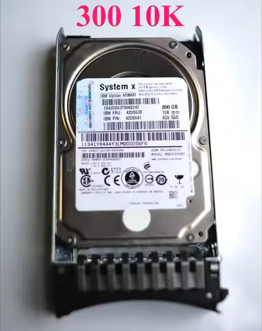 Genuine SAS 2.5 Inch 300GB 10K Server Hard Disk 6GB for IBM X3550 X3650 X3850 M2 M3 M4 Server 42D063