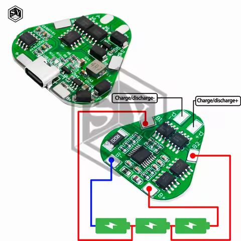 3S 12V 18650 Lithium Battery Protection Board 11.1V 12.6V overcharge over-discharge protect 8A 3 Cel