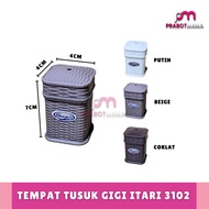 Itari Rattan Motif Toothpick Holder - PRABOTMAMA / Minimalist Toothpick Holder / Toothpick Storage B