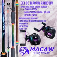 Rainbow BC 180 Fishing Rod Set and BC Rainbow 7:2:1 reel