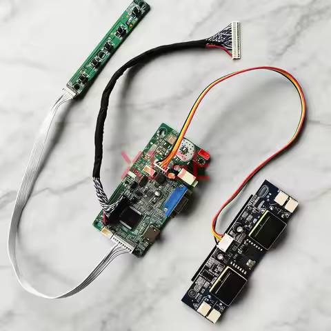 For LTM200KT01 LTM200KP01 M200O1 LM200WD1 Display Drive Controller Board Kit DIY 4-CCFL 30 Pins LVDS