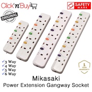 Mikasaki Power Extension Gangway Socket. Can use 2 pin plug directly. Safety Mark Approved.