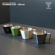Vessel hexagon espresso pouring cup 100ml espresso container/
