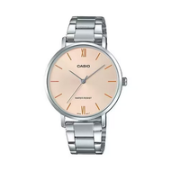 Casio Standard นาฬิกาข้อมือผู้หญิง สายสแตนเลส รุ่น LTP-VT01,LTP-VT01D,LTP-VT01D-4B - สีเงิน