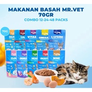 MR VET POUCH 70GR - MR VET WET CAT FOOD 70GR - MR VET WET FOOD 70GR