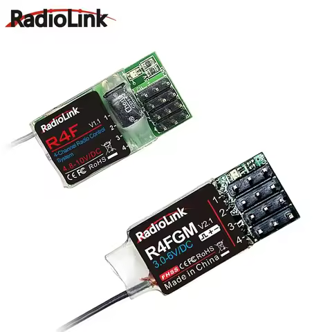 Radiolink R4FGM 4 Channel Mini Receiver with Gyro for 1:28 1:64 RC Pocket Drift Car Hotwheel Work fo
