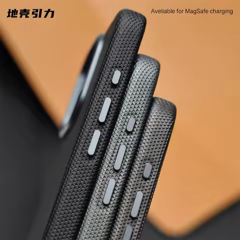 Magsafe Fine Grained Leather Case For iPhone 17 Pro Max Ari 16 Plus 15 14 13 Metal Lens Frame Wirele
