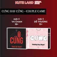 [Che Tên] Bộ bài tình yêu lựa chọn Cưng Hay Cứng cho cặp đôi 54 lá Board Game 18 cho couple hâm nóng