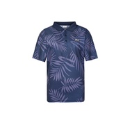 FILA GOLF 男吸濕排汗短袖POLO衫-丈青 1POY-2113-NV