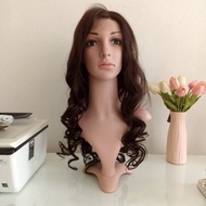 Wig Rambut Asli Wig Human Hair Lurus Panjang Coklat Natural -RJ1750LS