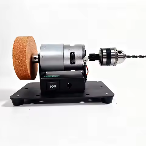 Mini workbench grinder with 2 wheels, versatile electric sander for metal, wood, knife making, jewel