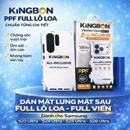 SamSung FULL PPF Sticker with Anti-Fingerprint Matte Edge KiNGBON MA-F01 S23Ultra/S24UltraS25Ultra/S