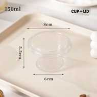 ALX Malaysia Dessert Cup Round Pudding Cup Plastic Mousse Cup Cupcake Tiramisu Cawan Pencuci Mulut B