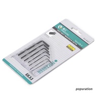 POP 7 Pcs 0.7mm-3mm Mini Micro Hexagon Hex Allen Key Set Wrench Screwdriver Tool Kit