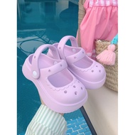 Thin Strip Children's Crocs Summer Cute Girls Mary Jane Shoes with a Soft Cushioning Feel eva Parent