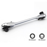 Ratchet Wrench 1/ 4 Inch Double Socket Socket 6.35 mm