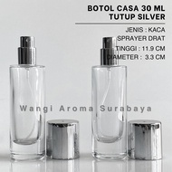 Botol Parfum Casa 30ML Silver Spray Drat - Botol Parfum Casa Drat - Botol Parfum 30ML