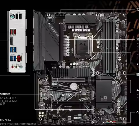 For Gigabyte Z590-UD supports 10th and 11th generation CPUs