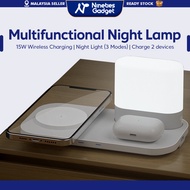 Multifunctional Night Lamp LED Dimmable Touch Lights USB Dim Light Small Bedside Lamps for Bedroom B