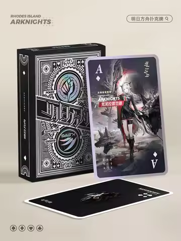 Game Arknights Paper Poker Exusiai Amiya Cosplay Game Playing Cards Anime Figures Fans Collection Gi