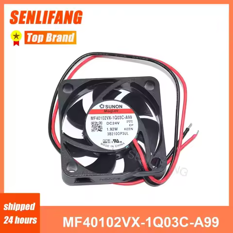 New 4010 Fan MF40102VX-1Q03C-A99 40*40*10MM For Sunon Magnetic 3D Printer Cooling DC24V 1.92W 2-Line